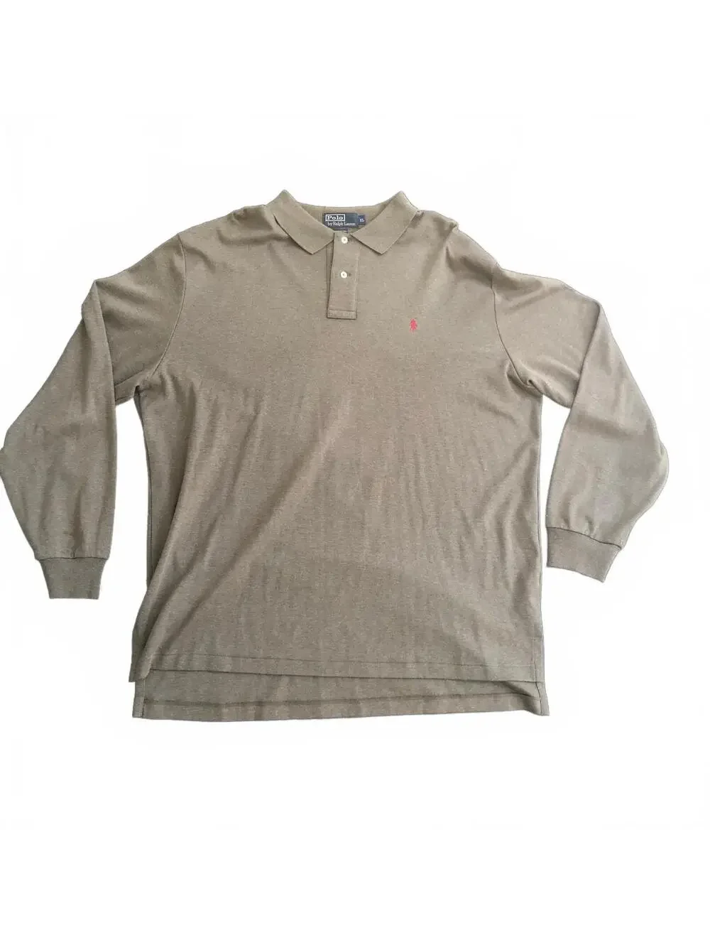 Ralph Lauren Long Sleeve Polo Shirt XL 100% Cotton Preppy